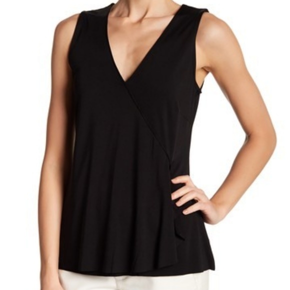ecru Tops - ECRU Drape Detail Tank Surplice Neckline SZ L